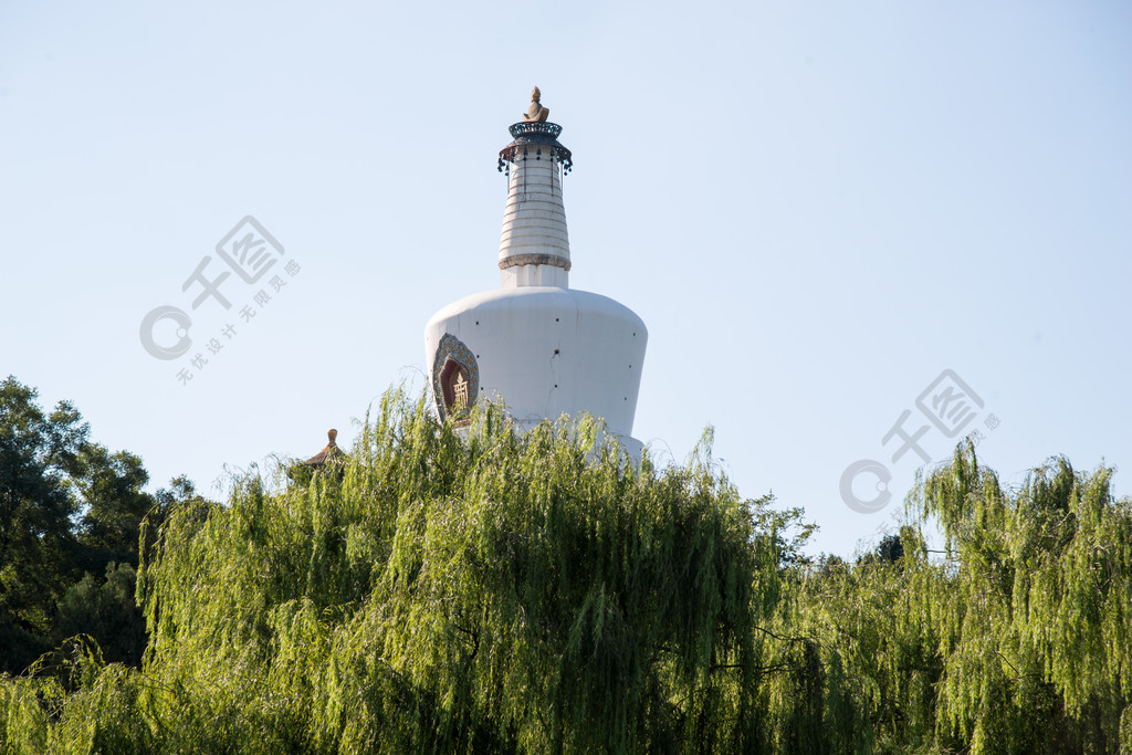 北京北海公園白塔