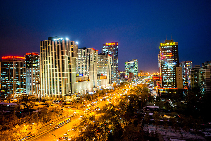 廊坊万达夜景图片