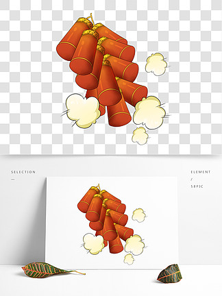 【新年卡通點燃的煙花炮竹鞭炮】圖片免費下載_新年卡通點燃的煙花