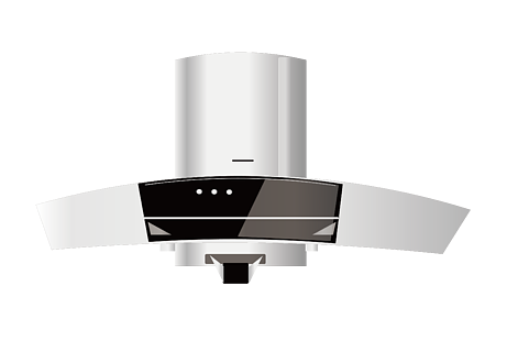 油煙機免摳圖標家用電器抽油煙機3d寫實廚房用品油煙淨化機元素藍色