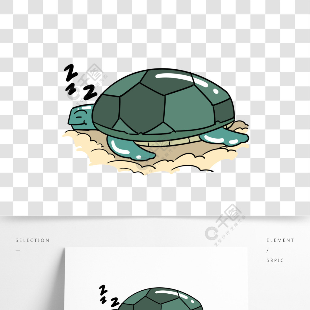 世界睡眠日睡觉的乌龟
