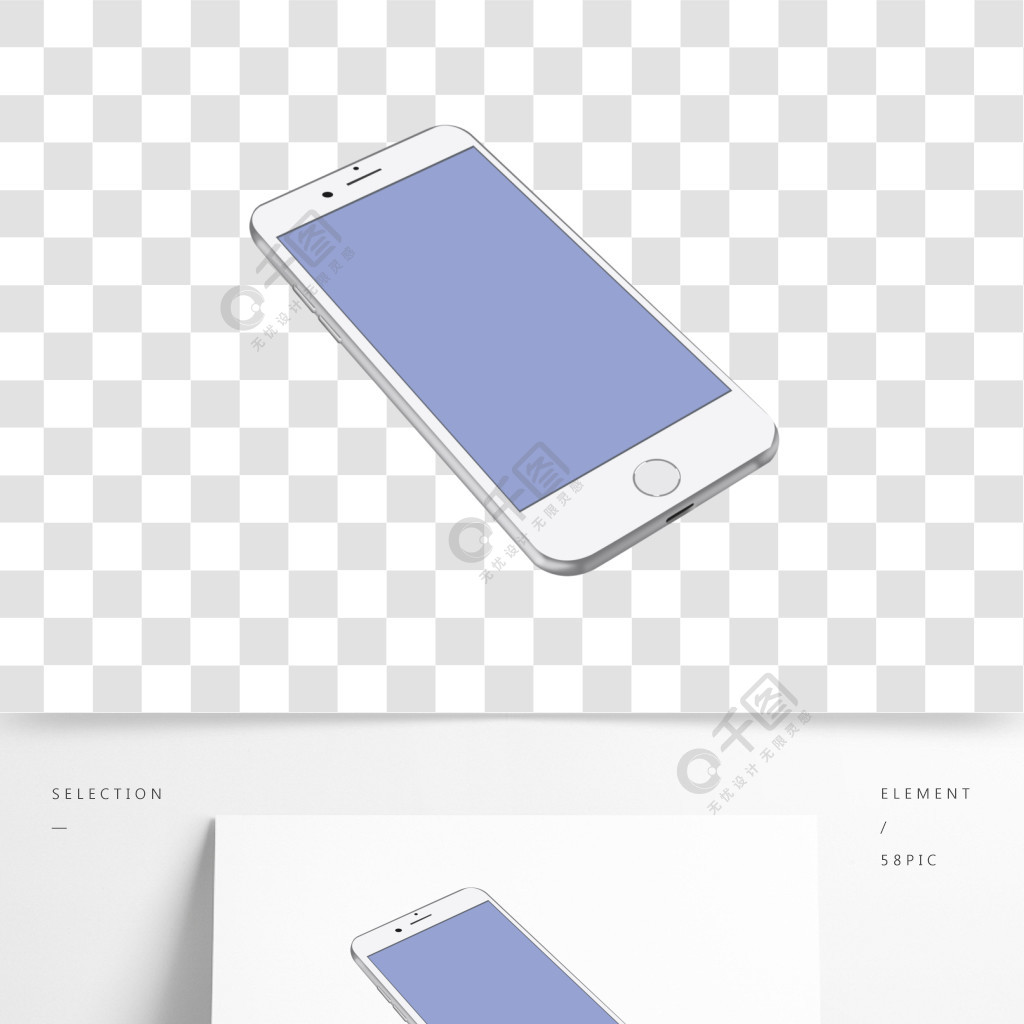 白色全面屏手機模型psd透明底2年前發佈