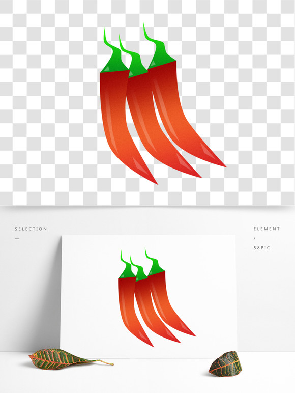 手繪矢量噪點風辣椒蔬菜一串辣椒矢量風辣椒辣椒手繪矢量畫辣椒矢量風