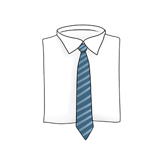 清新上班族白领衬衫领带