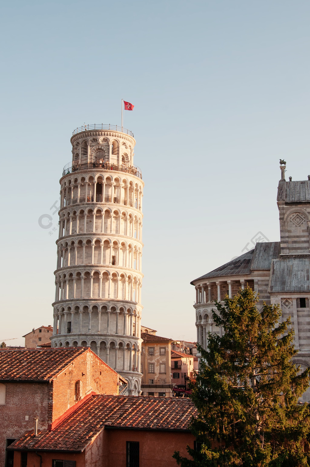 意大利托斯卡納pisa piazza dei miracoli的傾斜塔建築/城市免費下載