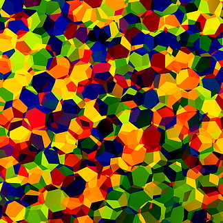 五彩的纸屑-Rgb-红蓝色和绿色马赛克-抽象炫彩混沌花纹背景-幻想艺术形象-几何概念设计-彩色艺术-彩虹般的色彩-六角形