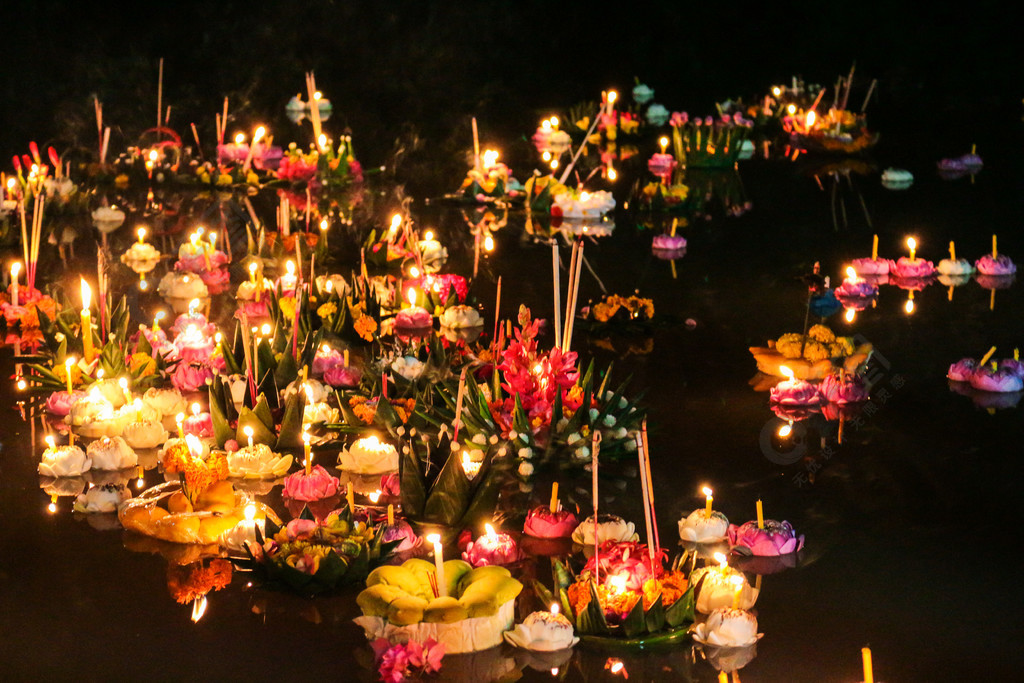 泰国水灯节照片图片
