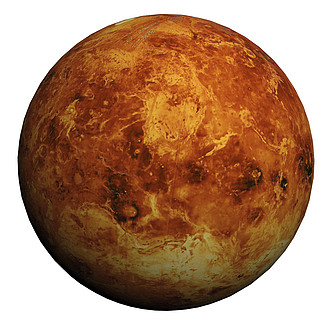 这个很好的 3d 图片显示地球金星