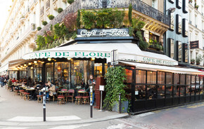 咖啡厅德枝黄花，巴黎，法国.