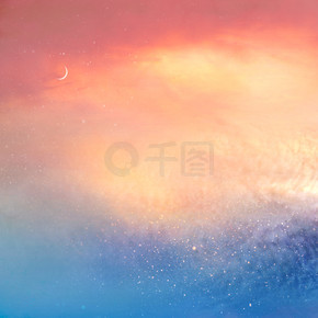 Colorful romantic sky background