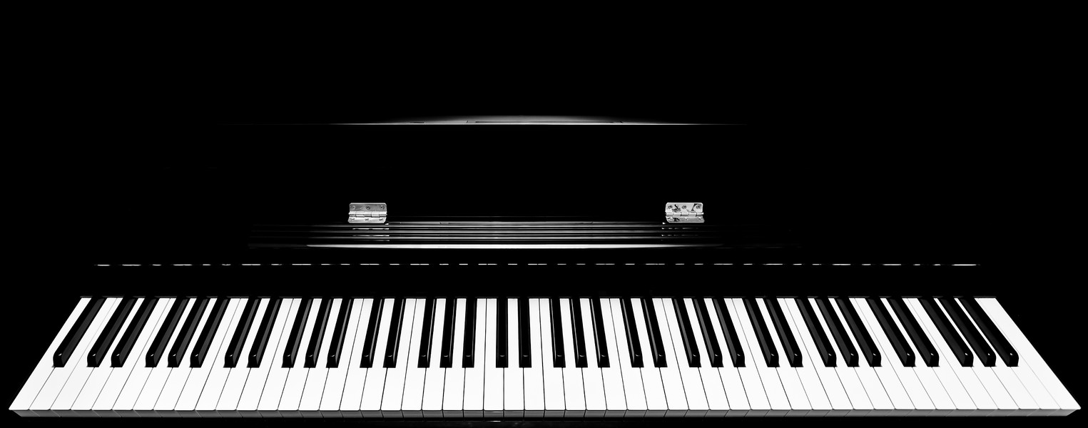 钢琴简键盘高清摄影图片下载