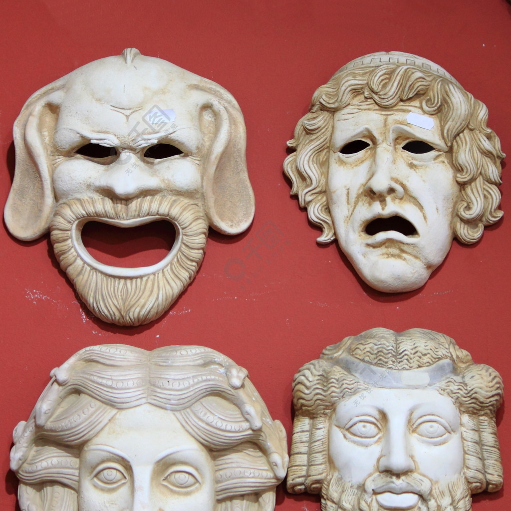 古代希腊剧院面具
