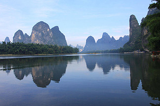 插畫62423235桂林山水灕江象鼻山風景4623513桂林灕江旅遊桂林山水