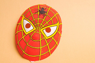蜘蛛面具裁剪模板图片